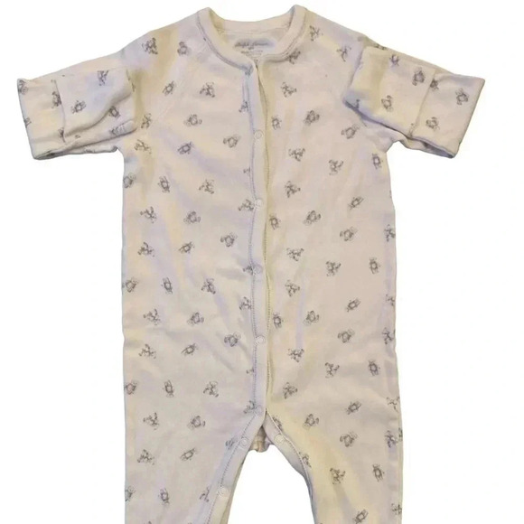 Ralph Lauren Classic Bear Footed Sleeper Coverall Onesie 6M - Picture 1 of 9